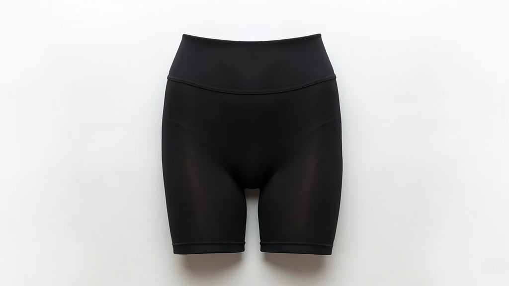 Modern shapewear-tights hybrid with structured waistband